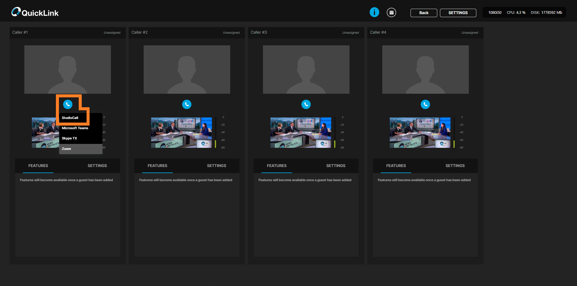 Introducing A Studiocallâ Caller â Quicklink Knowledge Base